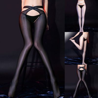 Crotchles Pantyhose Stocking Club Night Sexy Stocking Tights Crotchles